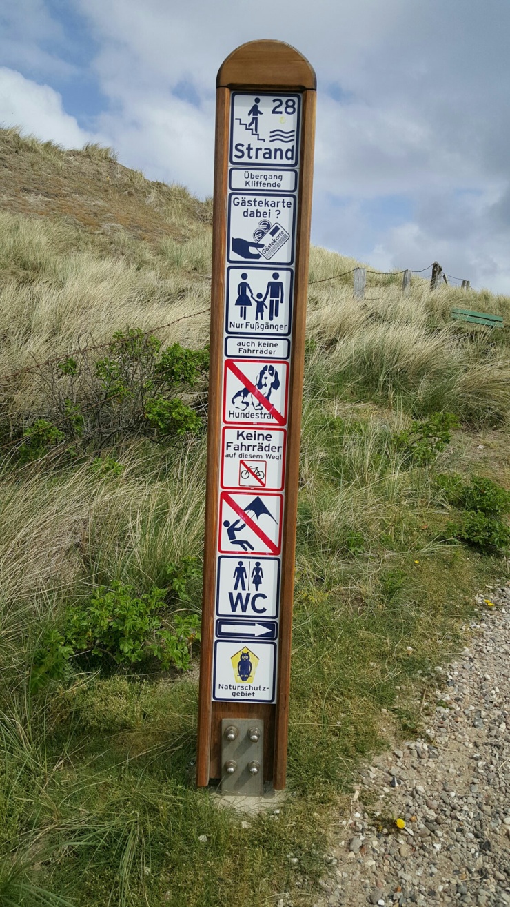 Regeln am Kampener Strand