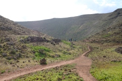Krateröffnung der Montañeta Caldereta