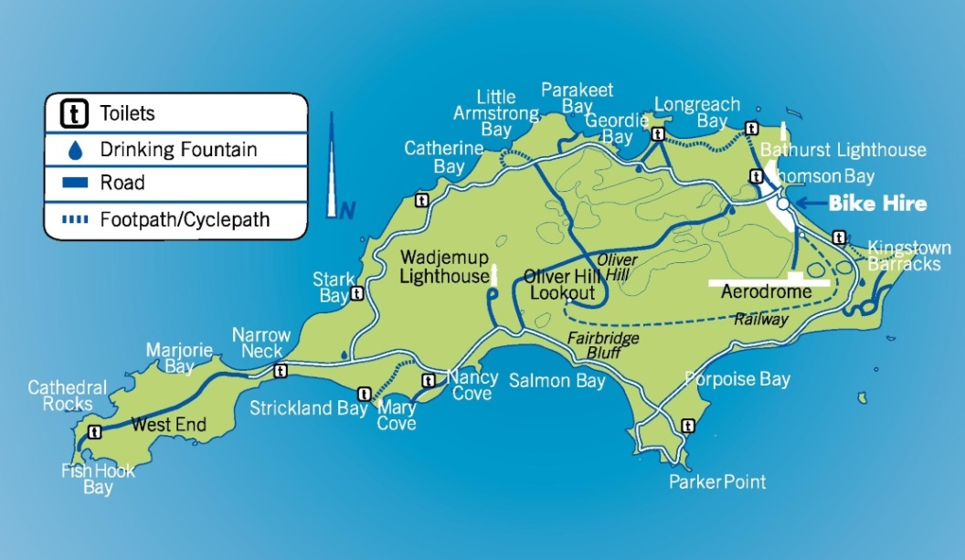 Rottnest Island Map